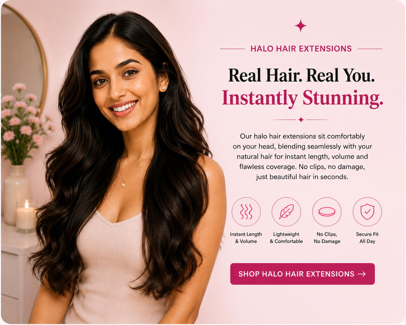 HairClipOns category — Halo Hair Extensions Halo Hair Extensions